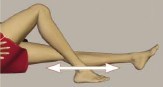 Bed-supported knee bends